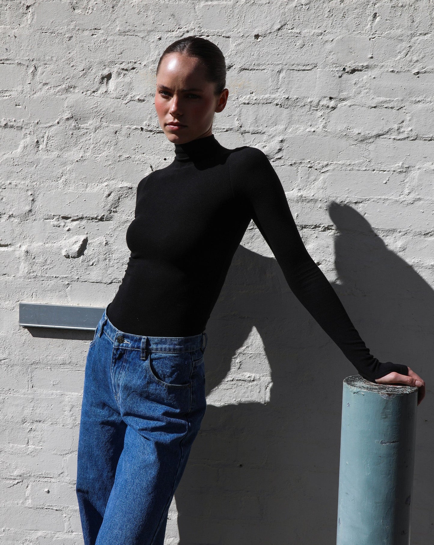 Amelia Long Sleeve Top Black