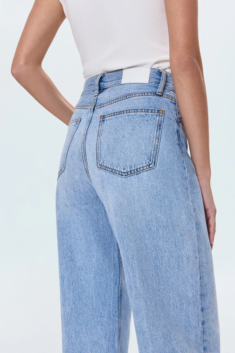 PISTOLA Wes High Rise Barrel Jean