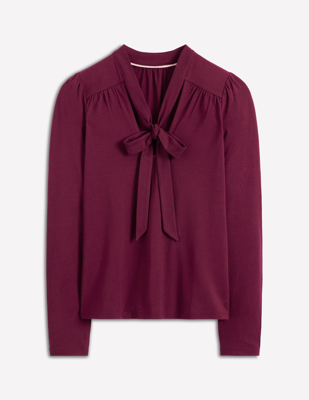 Tie Neck Supersoft Top-Deep Wisteria