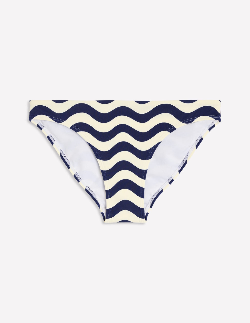Classic Bikini Bottoms-Navy, Rythmic Wave