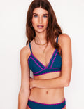 Kasos String V Neck Bikini Top-Oceansid, Very Fuchsia
