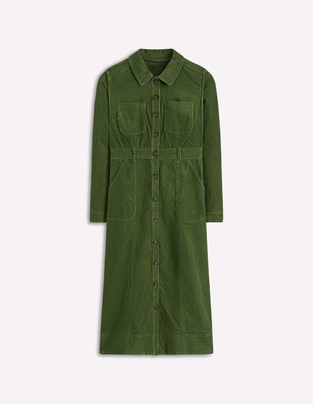 Amanda Cord Midi Dress-Fern