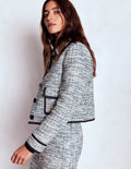 Lisburn Patch Pocket Jacket-Navy Texture