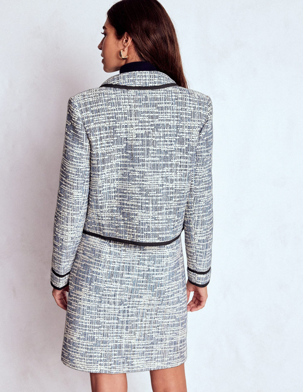 Lisburn Patch Pocket Jacket-Navy Texture