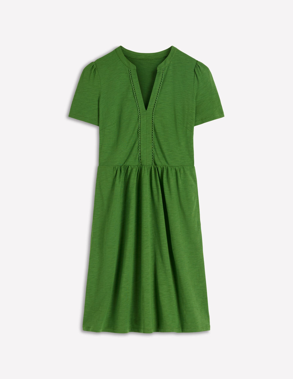 Naomi Short Sleeve Dress-Promenade Green