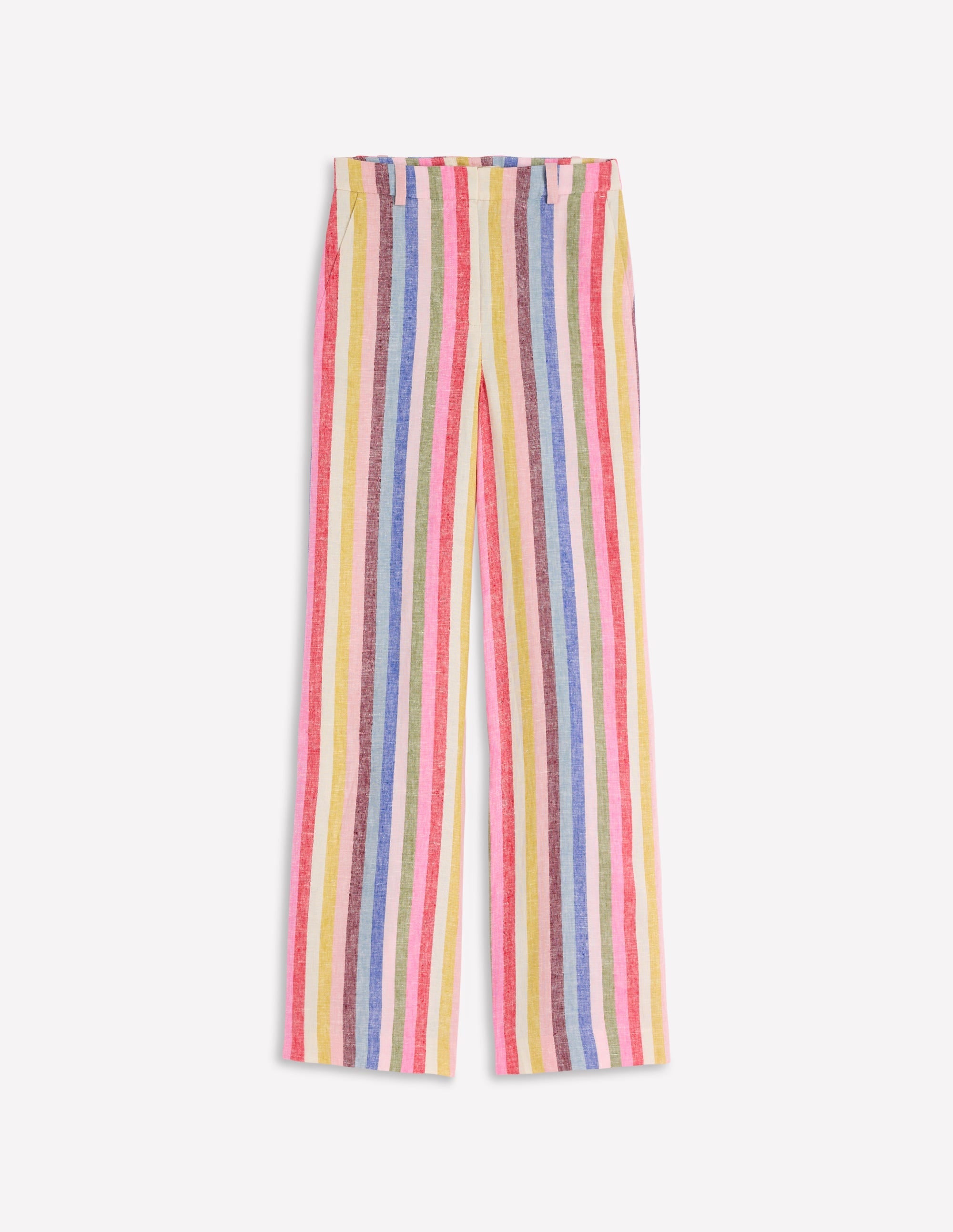 Belgravia Linen Pants-Multi Stripe