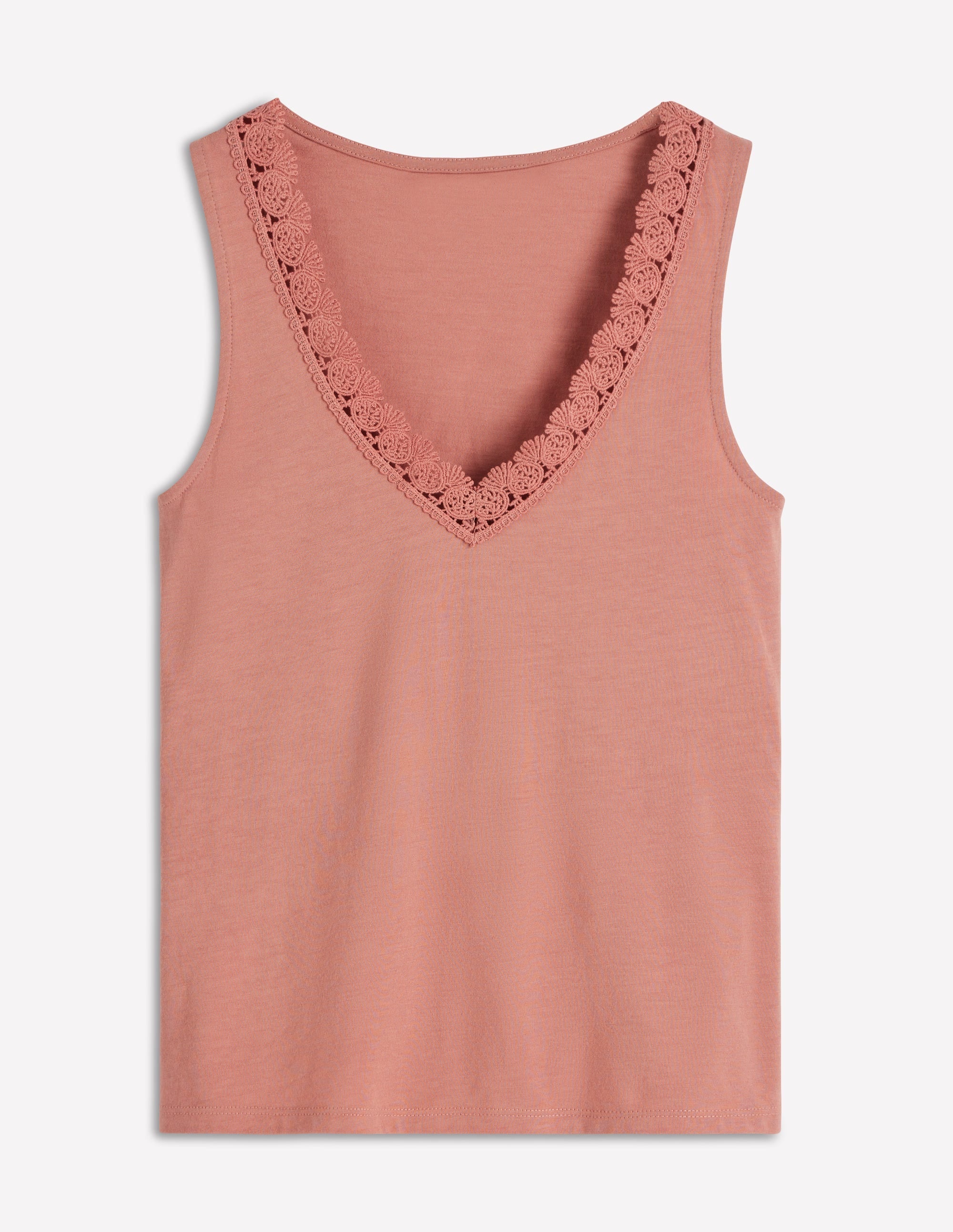 Supersoft V Neck Trim Vest-Vintage Rose