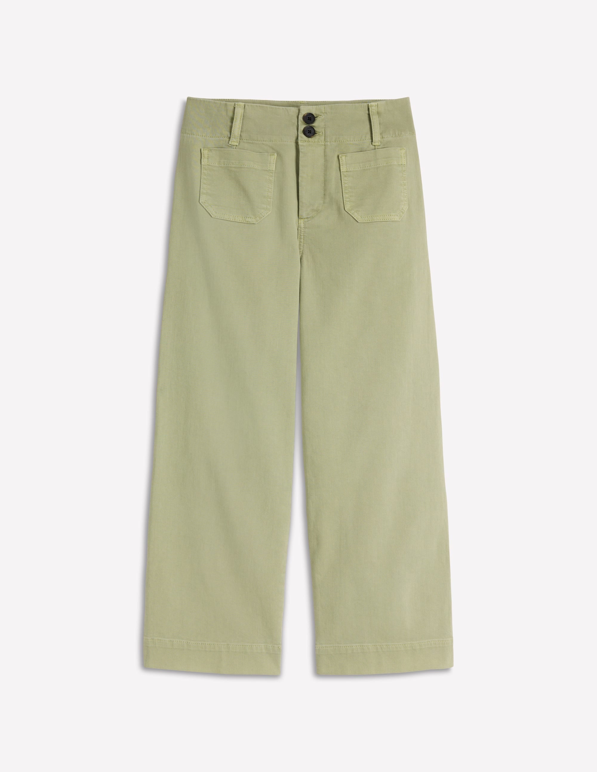 Primrose Cropped Pants-Soft Green