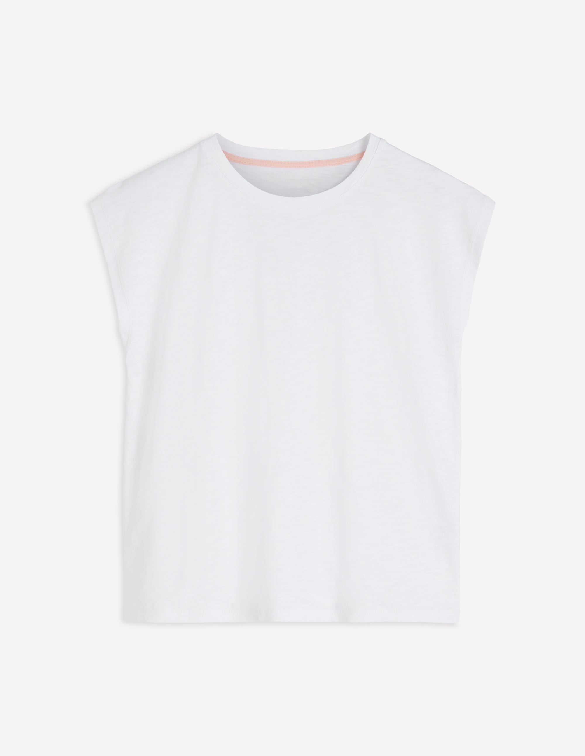 Louisa Slub T-Shirt-White