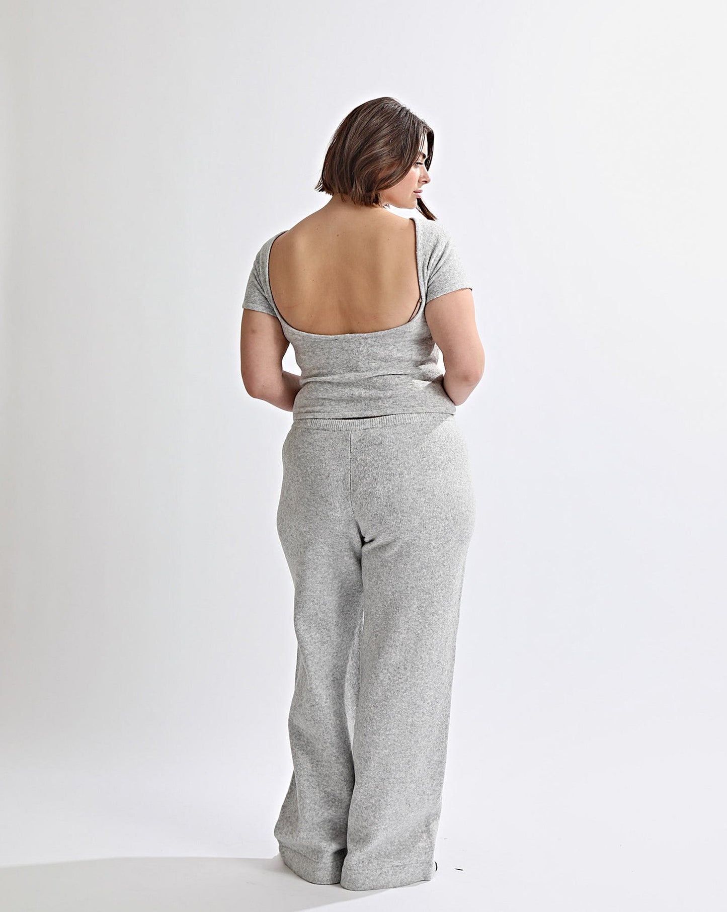 Leo Knit Tee Grey Marl