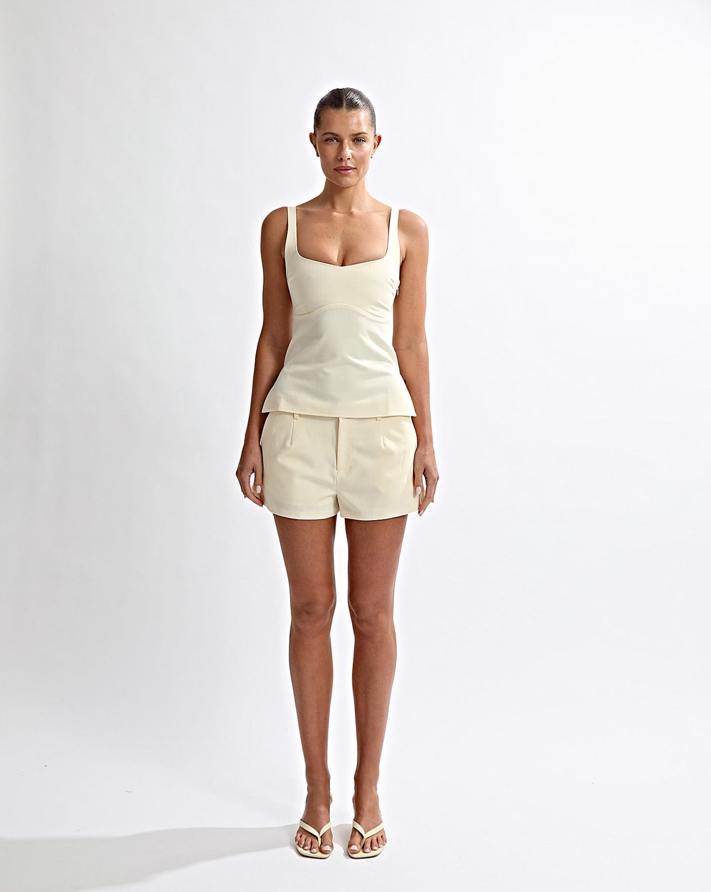 Luca Top Pale Yellow Stripe