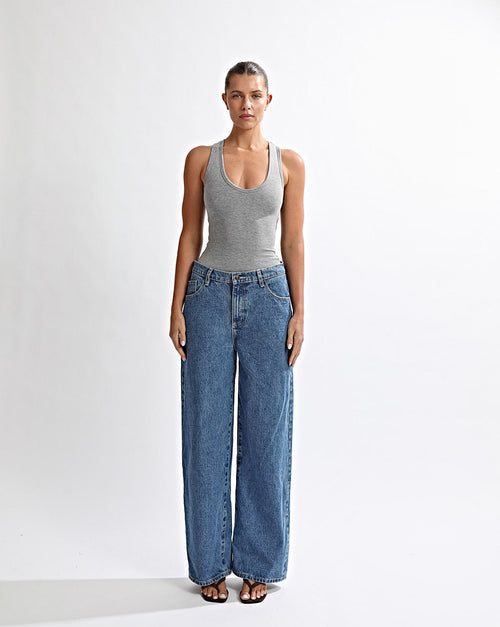 Amelia Tank Grey Marl