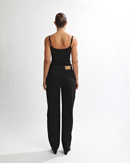 Toby Jeans Black Cropped