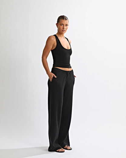 Dion Knit Pants Black Regular/Tall