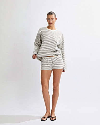 Milan Shorts Grey/White