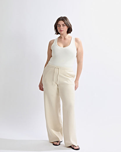 Dion Knit Pants Cream Regular/Tall