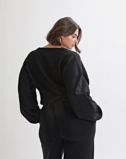 Dion Knit Cardigan Black