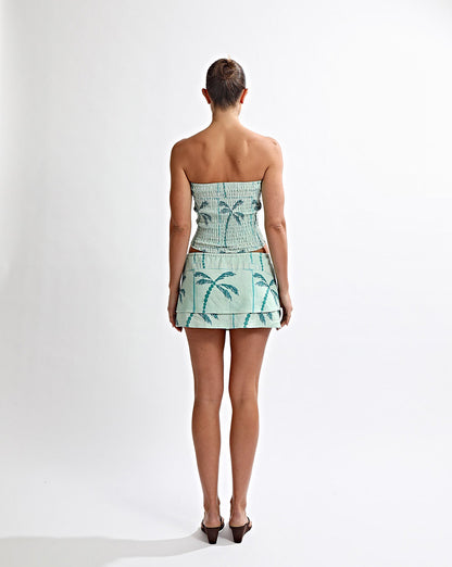 Lola Mini Skirt Green Tonic