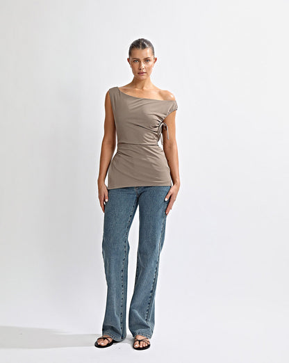 Lani Off Shoulder Top Stone