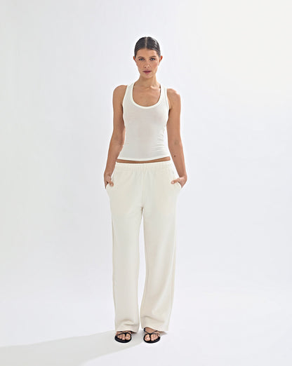 Alfie Trackpant Cream Cropped