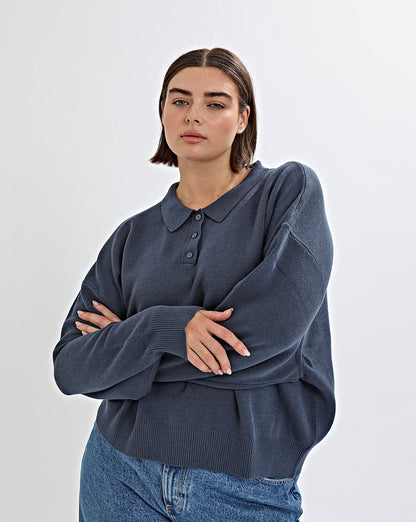 Henri Knit Jersey Navy