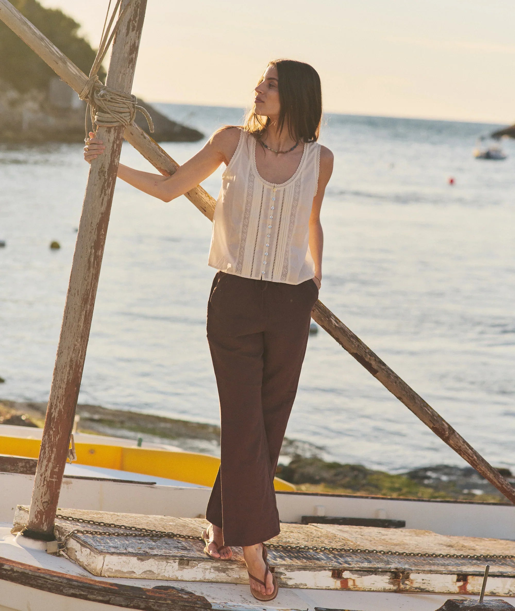 Marine Layer Linen Drawstring Pant