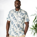 One World Brothers Teal Rose Shirt