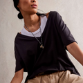 Free People Nina V-Neck Tee
