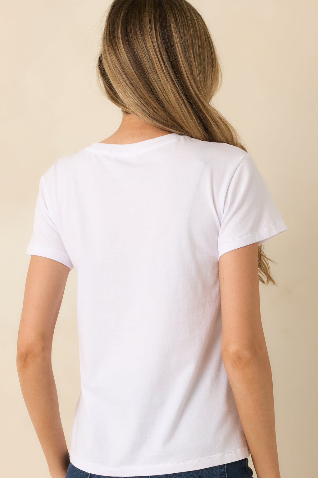 Back to Basics White Cotton Classic Tee
