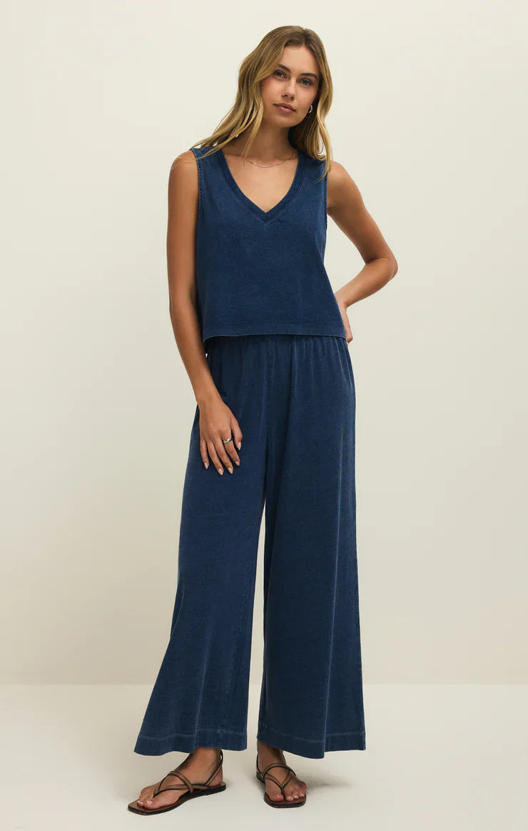 Sloane V-Neck Denim Tank