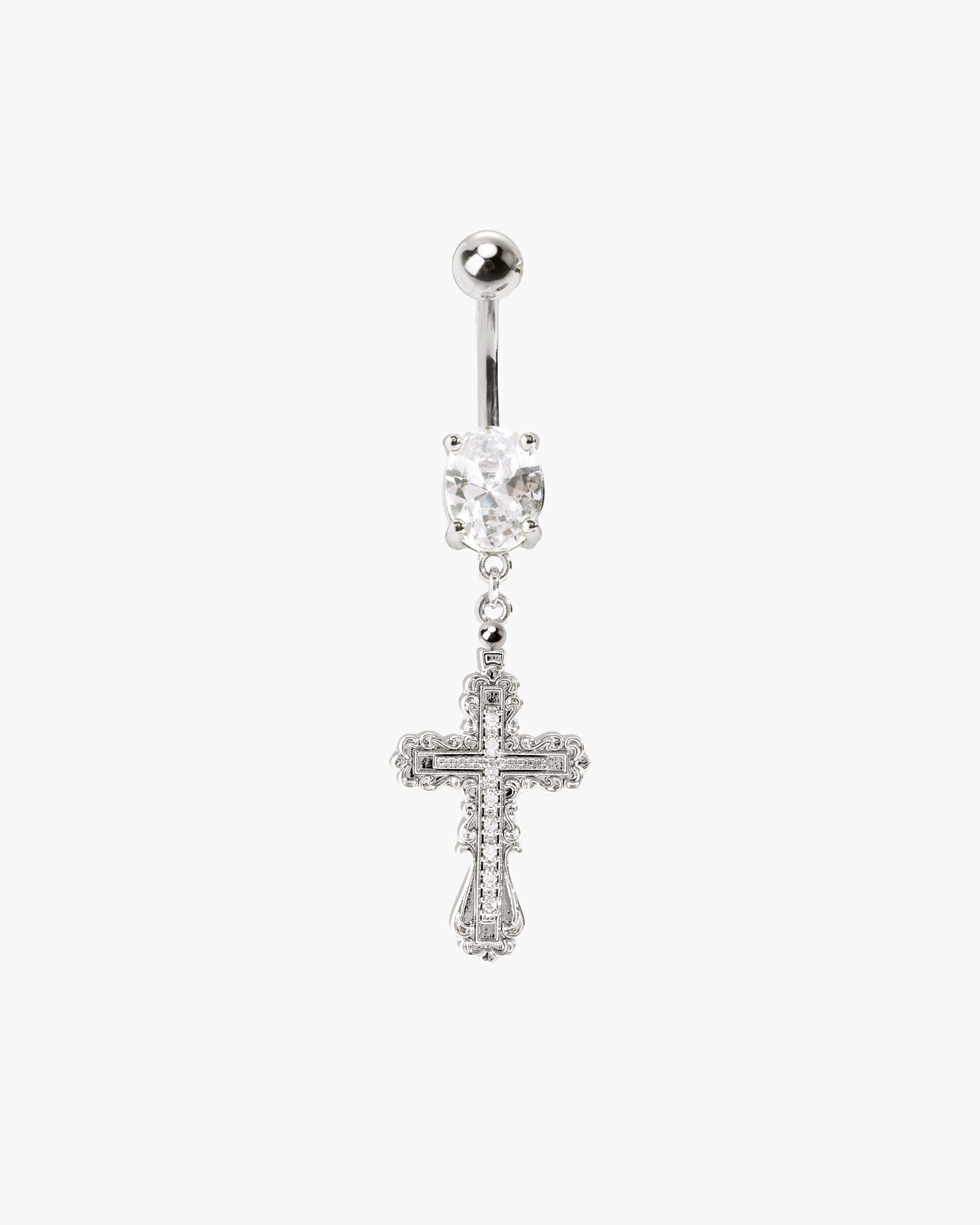 Everette Cross Belly Ring