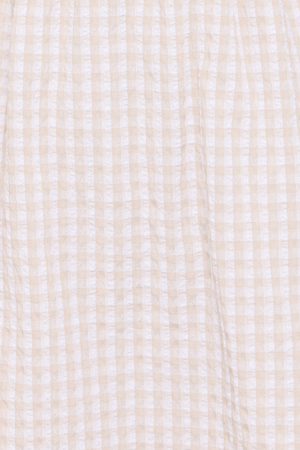 Cadhla Mini Dress - Beige Gingham