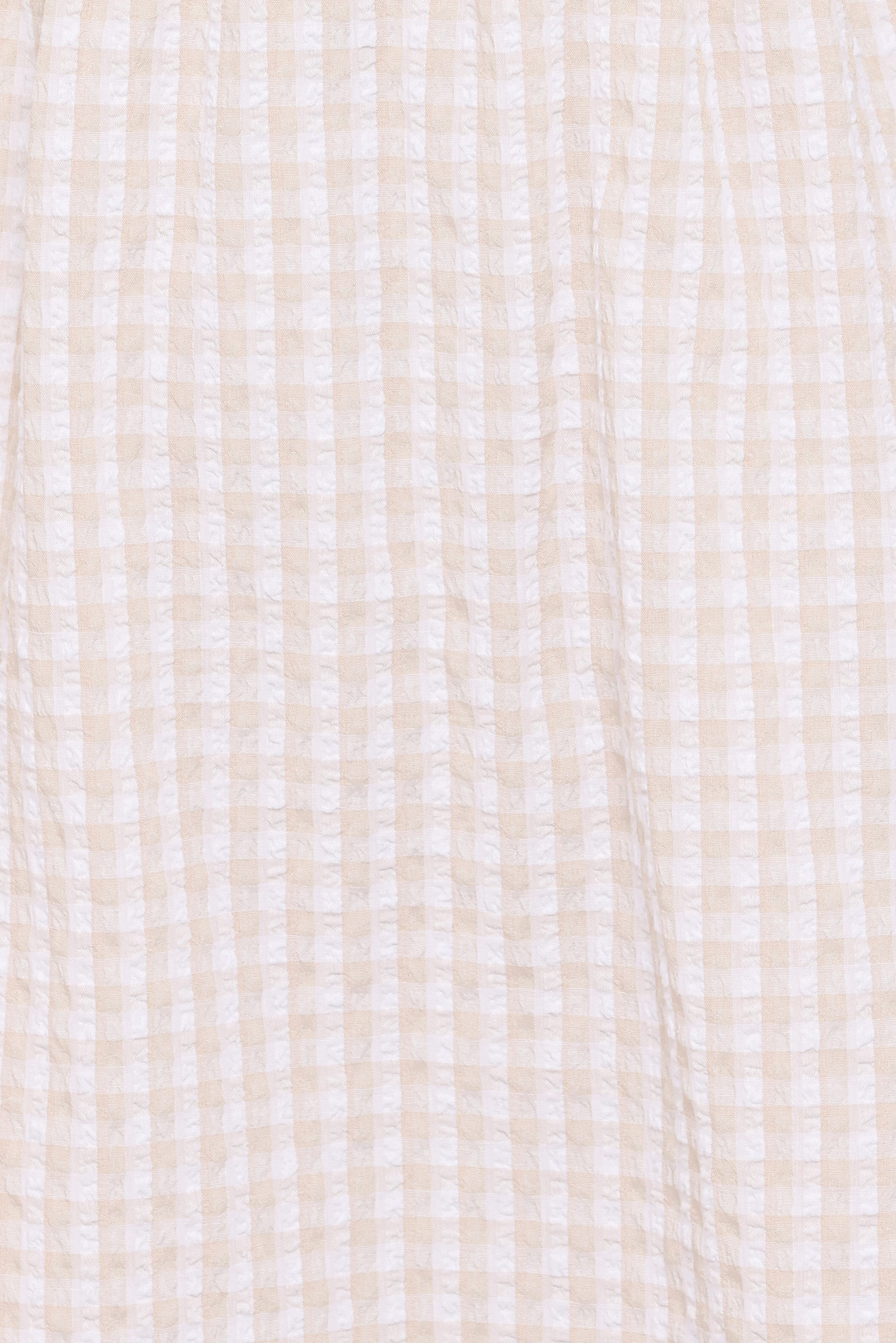 Cadhla Mini Dress - Beige Gingham