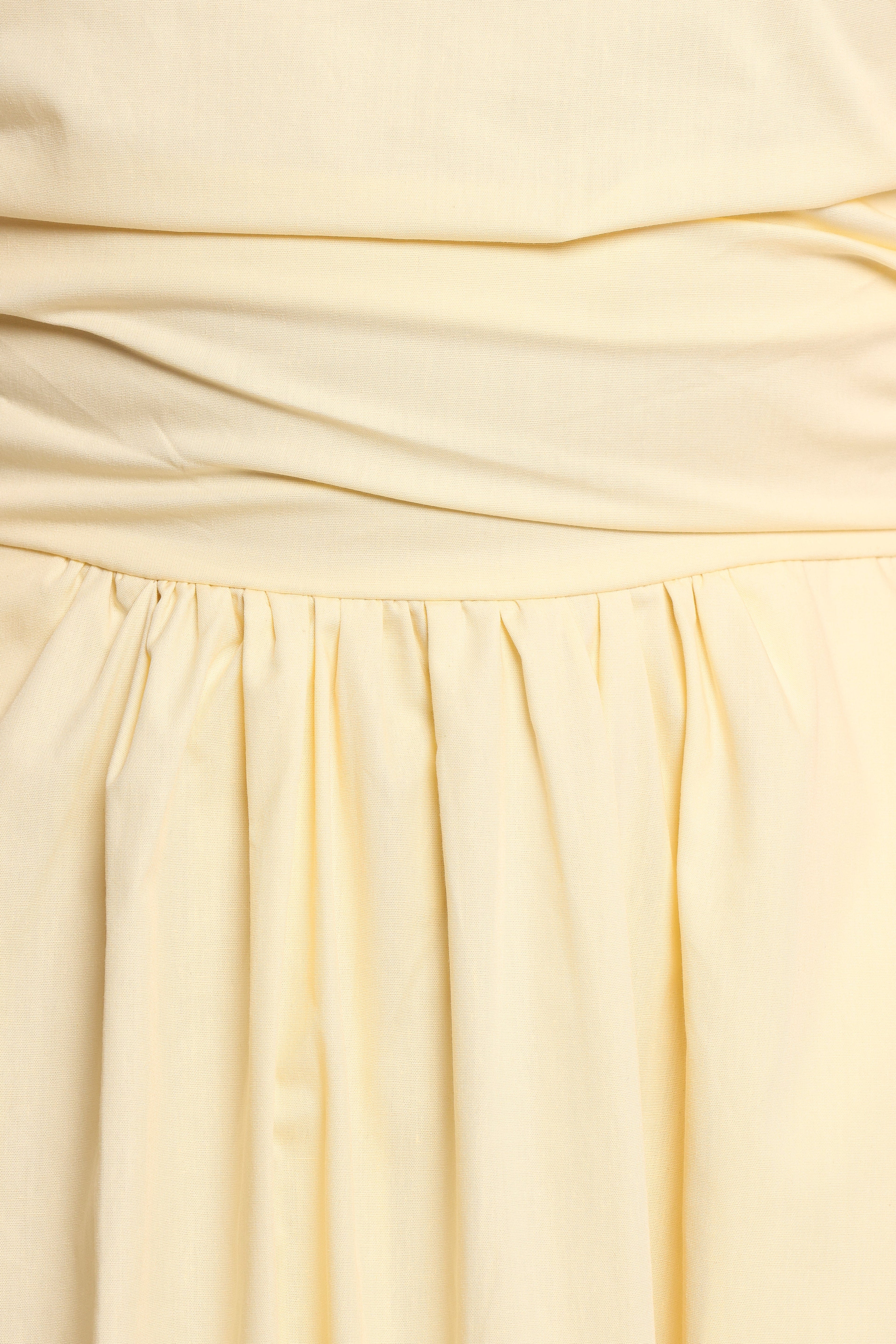 Clo Puff Sleeve Midi Dress - Yellow