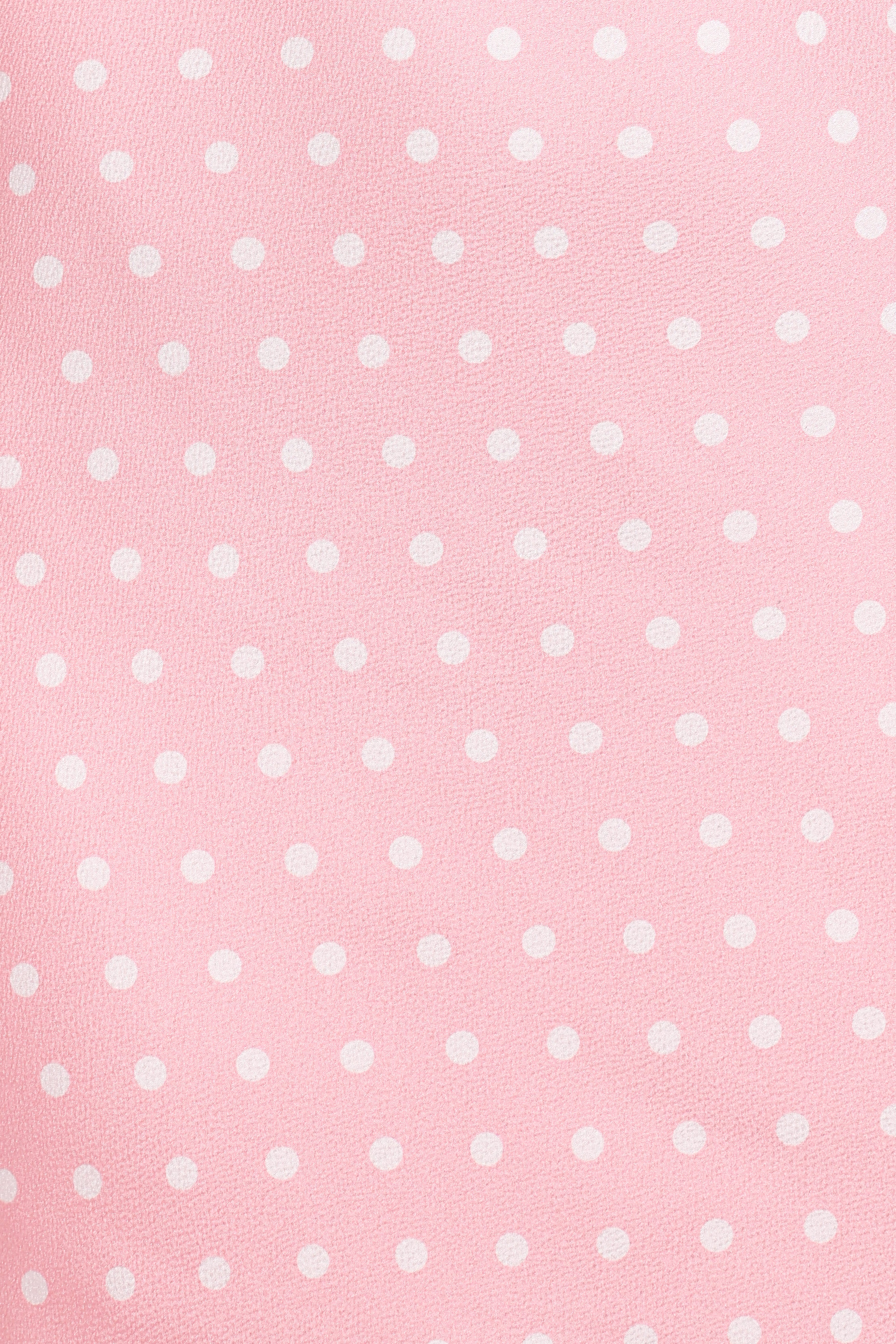 Dara Midi Dress - Pink Polka Dot