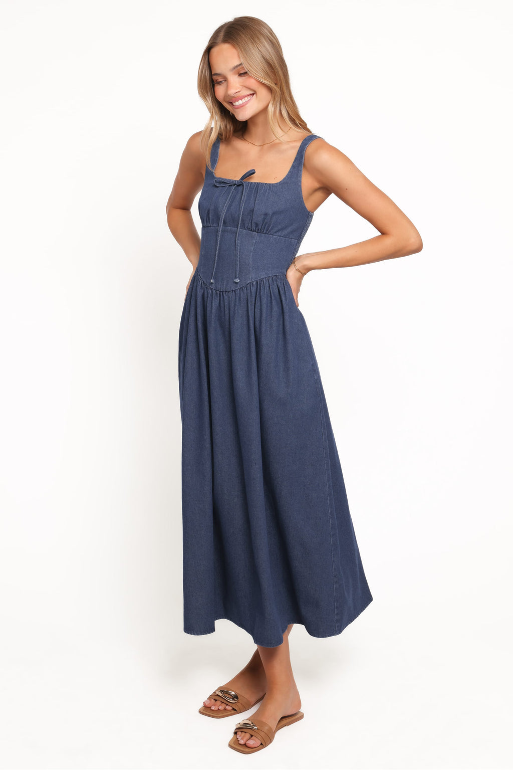 Kinslee Midi Dress - Denim