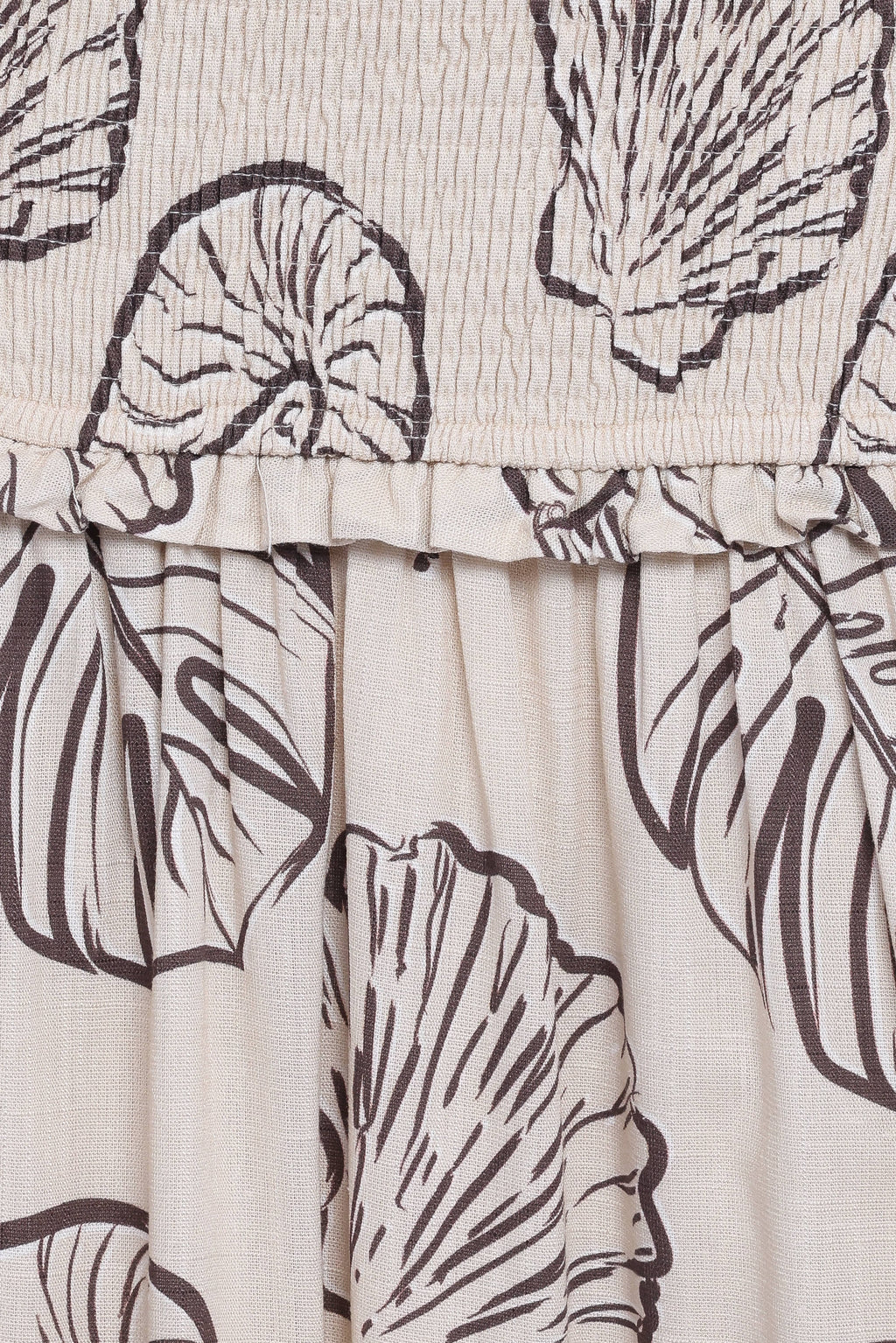 Parkway Maxi Dress - Cream Shells
