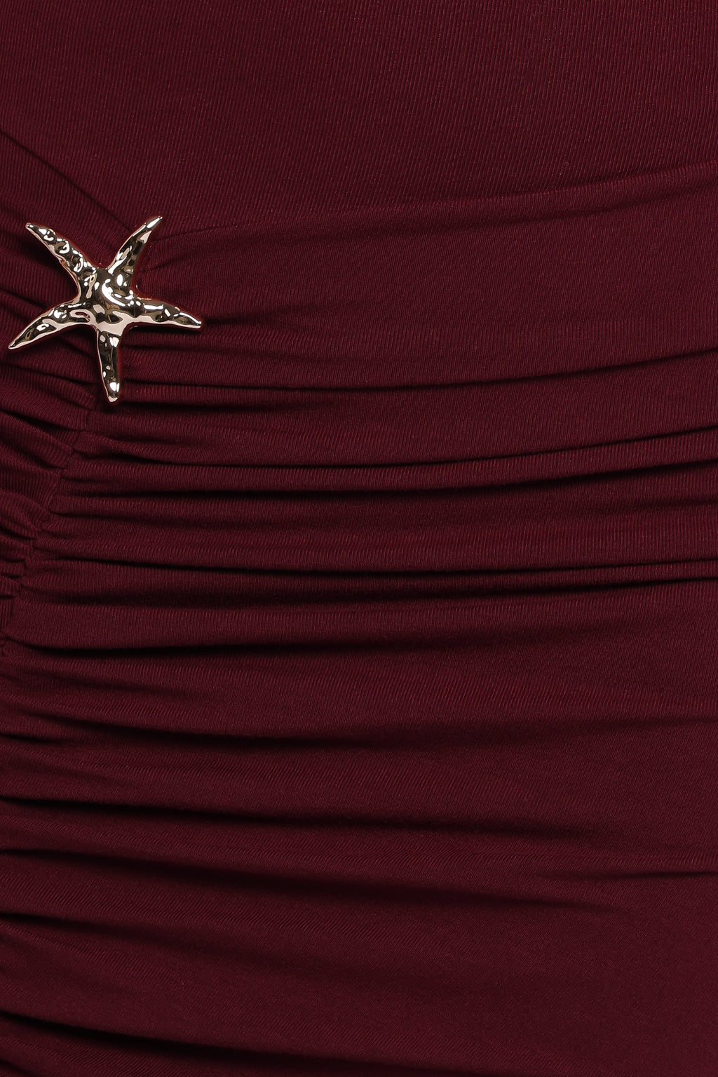Sandara Off Shoulder Maxi Dress - Burgundy
