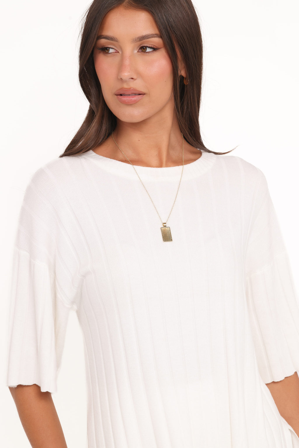 Alix Ribbed Knit Set - Cream