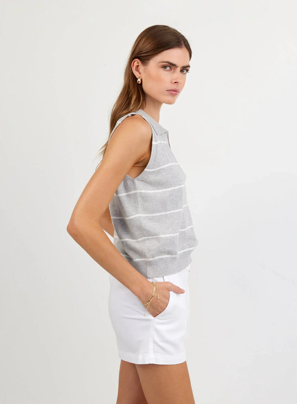 Bella Dahl Sleeveless Placket Pullover